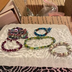 Fashion Jewelry Colorful Beaded Bracelets Set